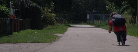 Skater in der Hocke