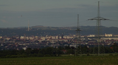 Blick über Dresden, von Mobschatz aus