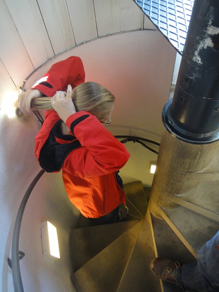 Abstieg Wendeltreppe von der Laterne