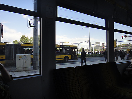 Bus mit Fans...