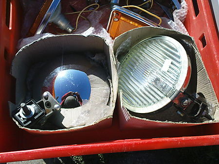 Teile auf dem Oldtimer und Teilemarkt Dresden