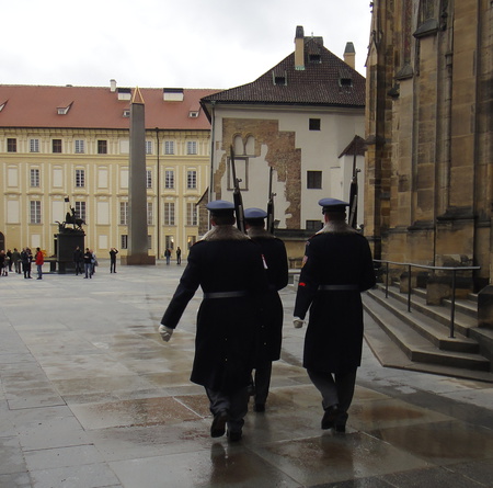 Wachwechsel, Burg, Prag