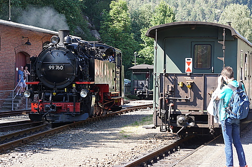 Zittauer Schmalspurbahn, umkoppeln