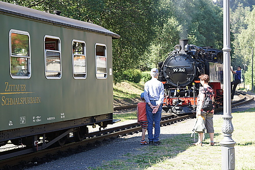 Zittauer Schmalspurbahn, umkoppeln