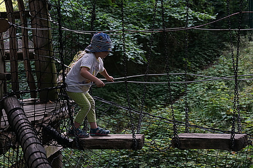 Kletterpfad im Tierpark Görlitz