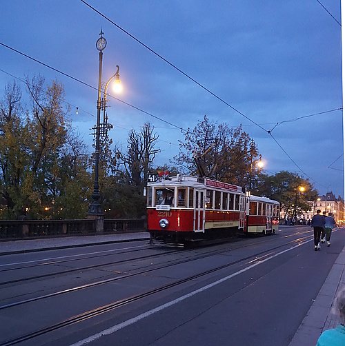 Alte Straßenbahn in Prag