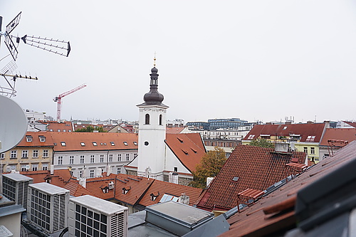 Blick über die Dächer von Prag