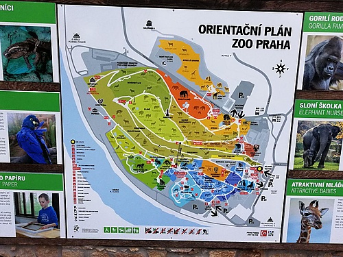 Übersichtskarte Zoo Prag