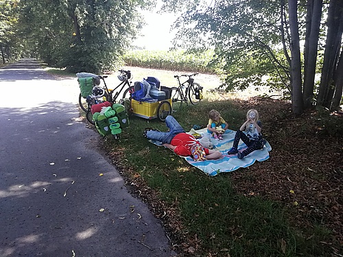 Pause hinterm Teilstaubecken Reichendorf