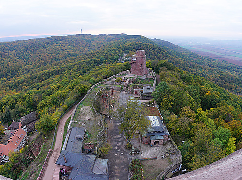 Kyffhäuser, Blick ins Land vom Kaiser-Wilhlem-Denkmal