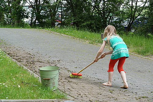 Fugenkratzerei im Knochenpflaster