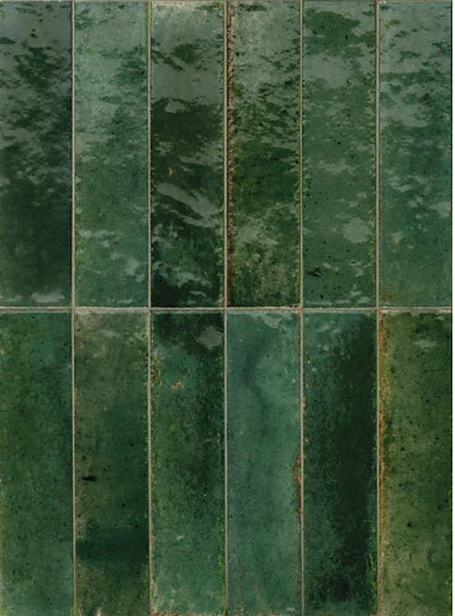 Grüne Metro-Fliesen