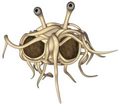Spaghettimonster, Schöpfer des Universums http://www.venganza.org